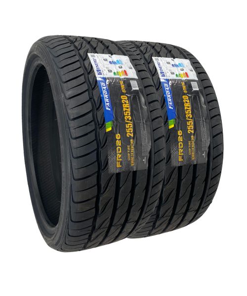 255 35 ZR20 two new tyre farroad click and go tyres